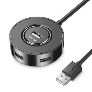 HUB USB-A ra 4 cổng USB2.0 màu đen 1-5m T-F124