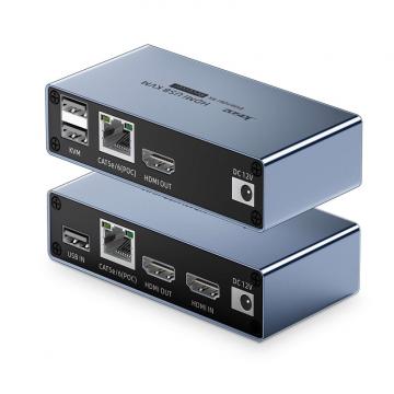 Bộ mở rộng HDMI qua LAN 60m có chuột phím cổng USB 60m/Cat6 T-G182