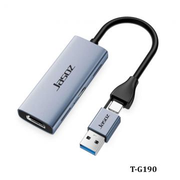 Video Capture Card 4K Có cổng sạc PD100W 0.21m T-G190