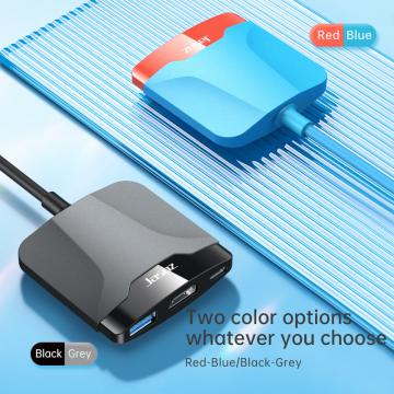 Bộ chuyển đổi Type-C 3 trong 1 18cm T-H106