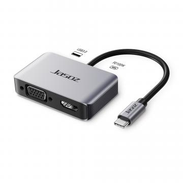 Bộ chuyển đổi Type-C 4 trong 1 18cm T-H107